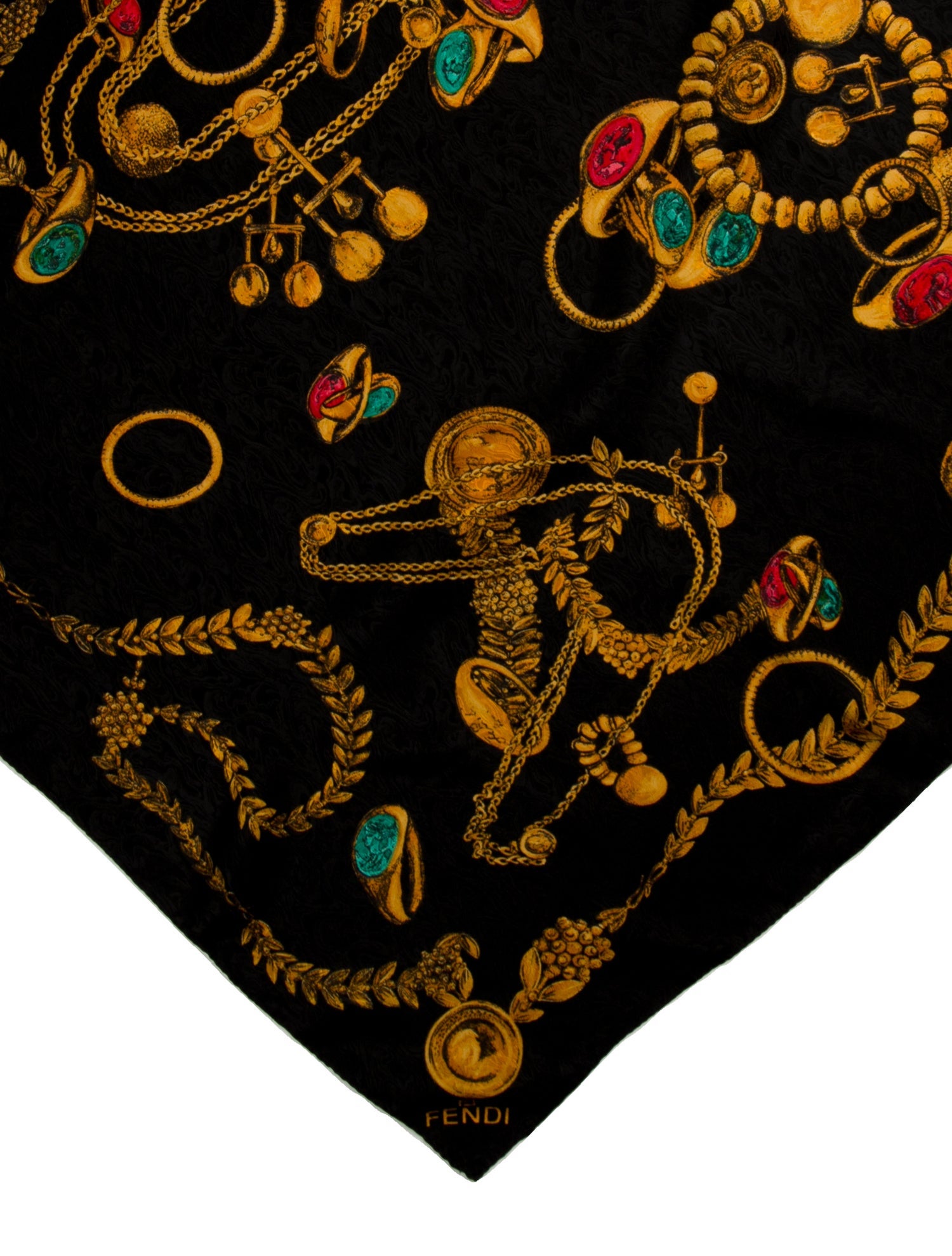 Fendi Les Perroquets Silk Scarf