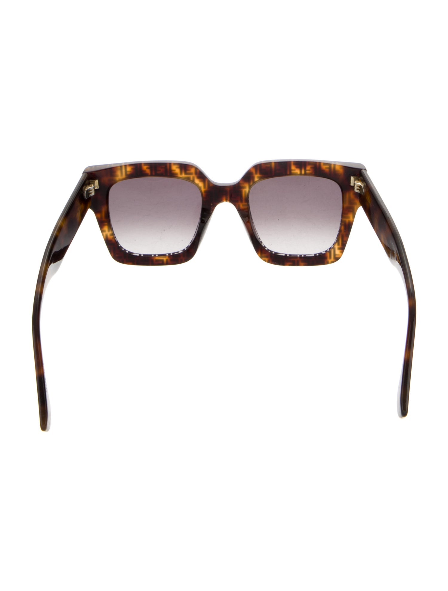 Fendi Zucca FF Logo Square Sunglasses