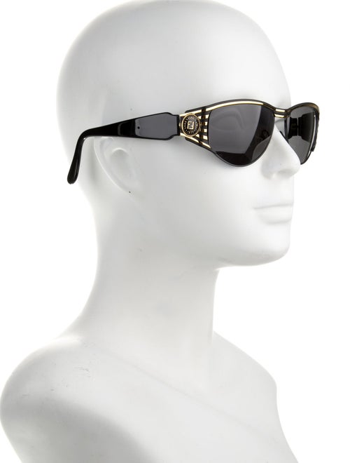 Fendi Zucca FF Logo Square Sunglasses