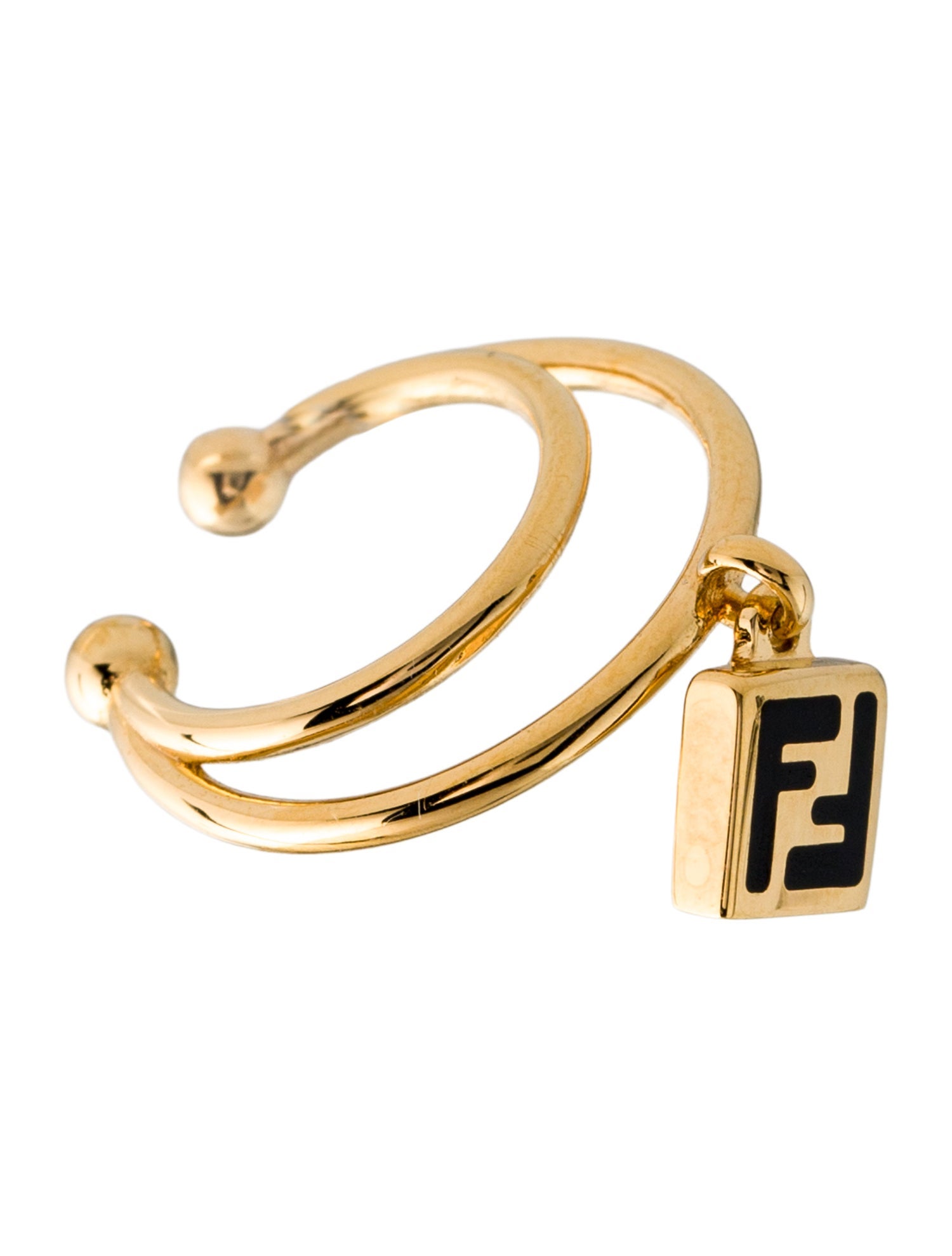 Fendi Enamel Forever Ear Cuff Earring