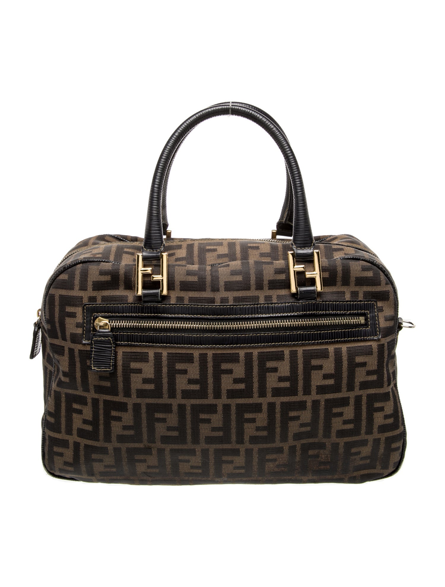 Fendi Zucca FF Top Handle Bag Vintage