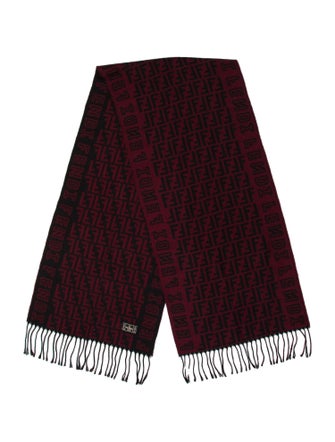 Fendi Zucca FF Logo Printed Scarf