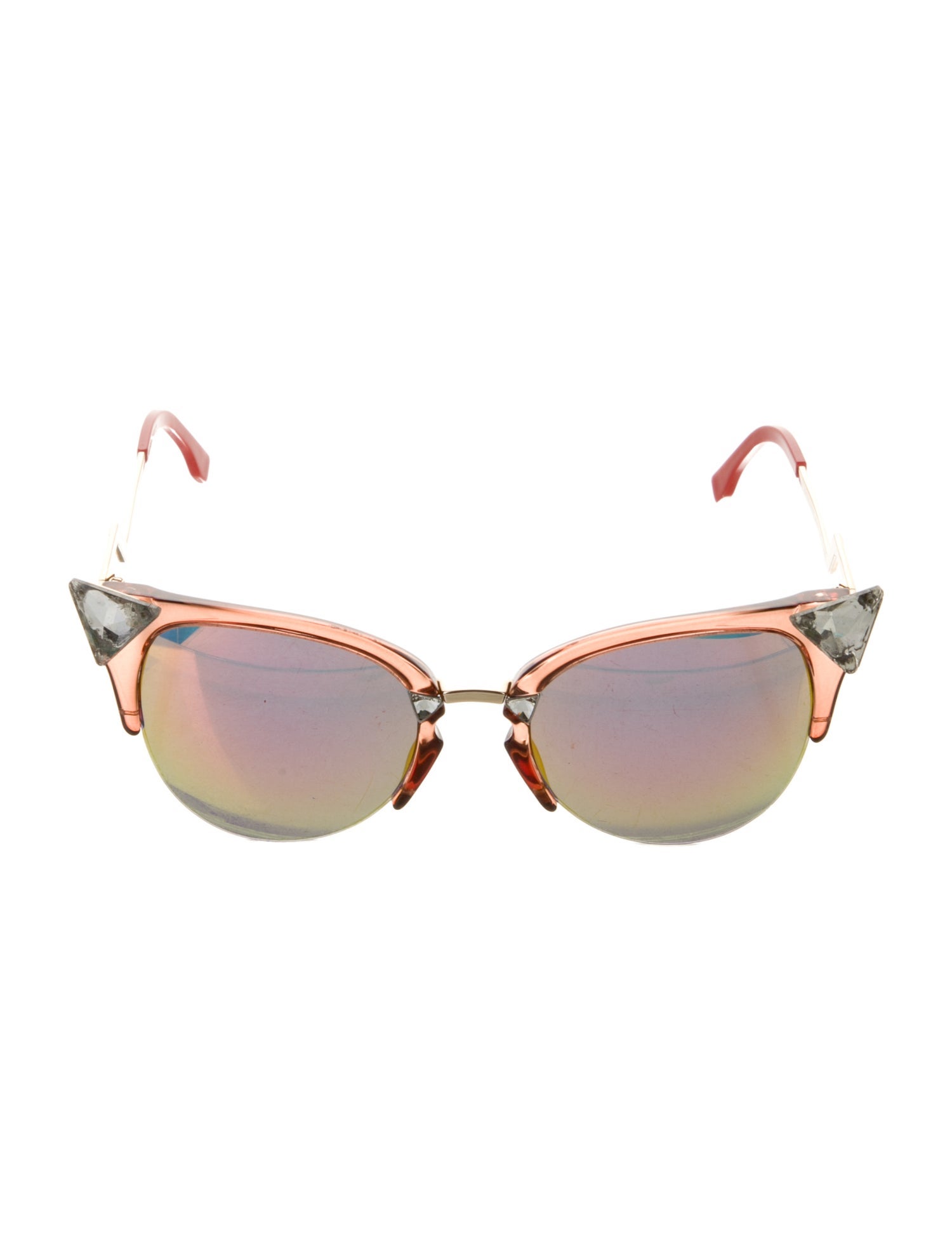 Fendi Cat-Eye Mirrored Sunglasses