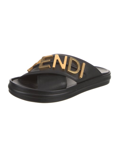Fendi Leather Slides