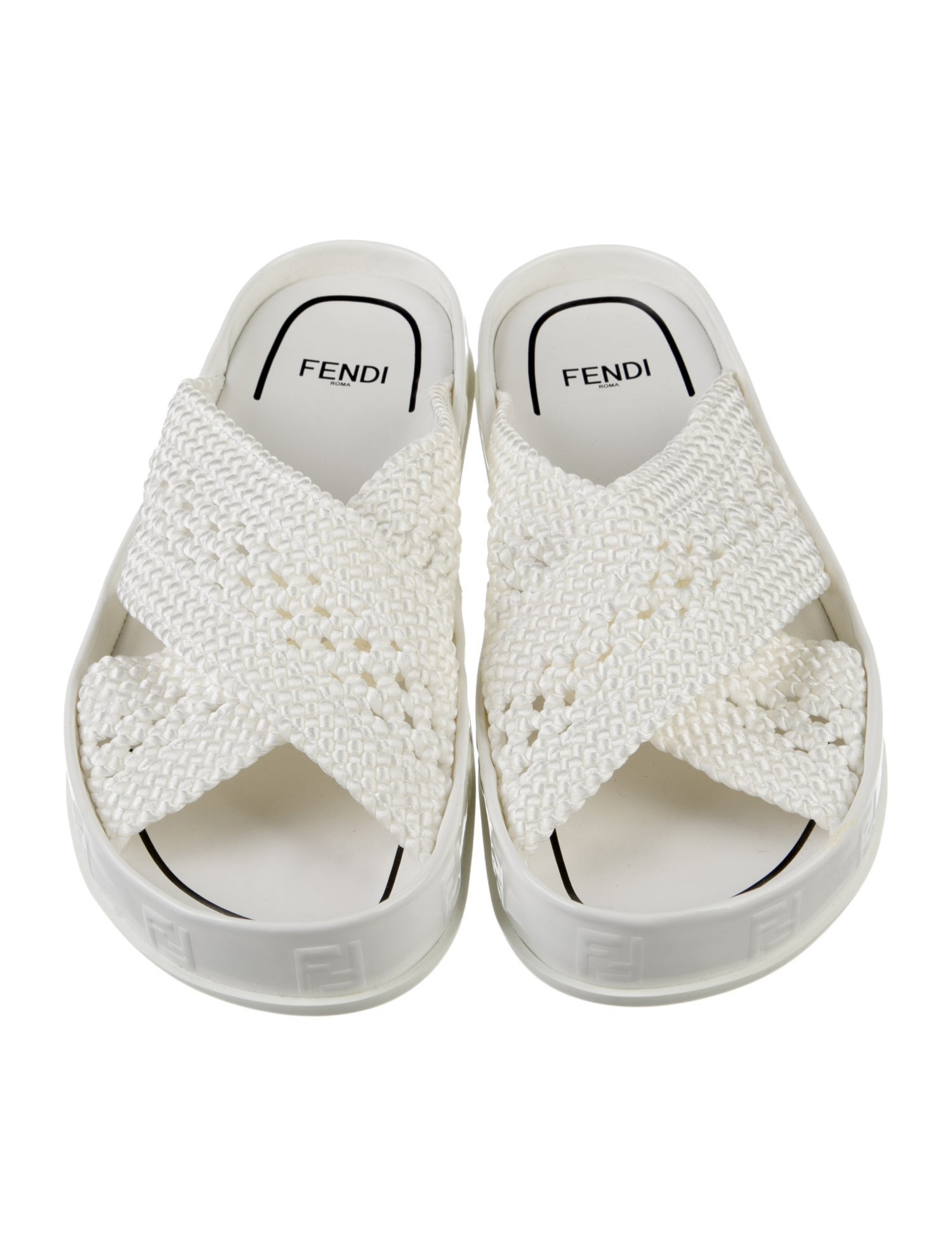 Fendi Braided Accents Slides