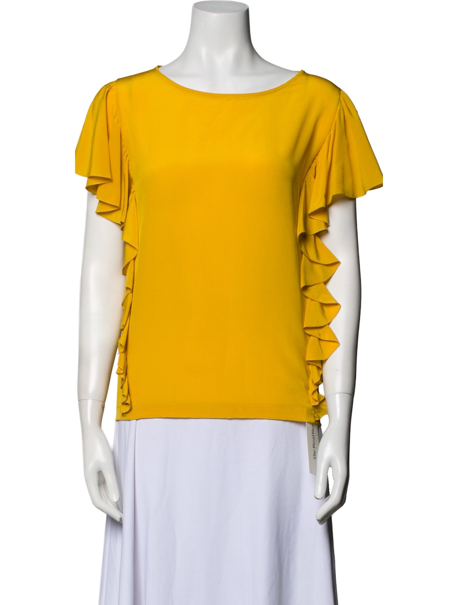 Fendi Silk Bateau Neckline T-Shirt