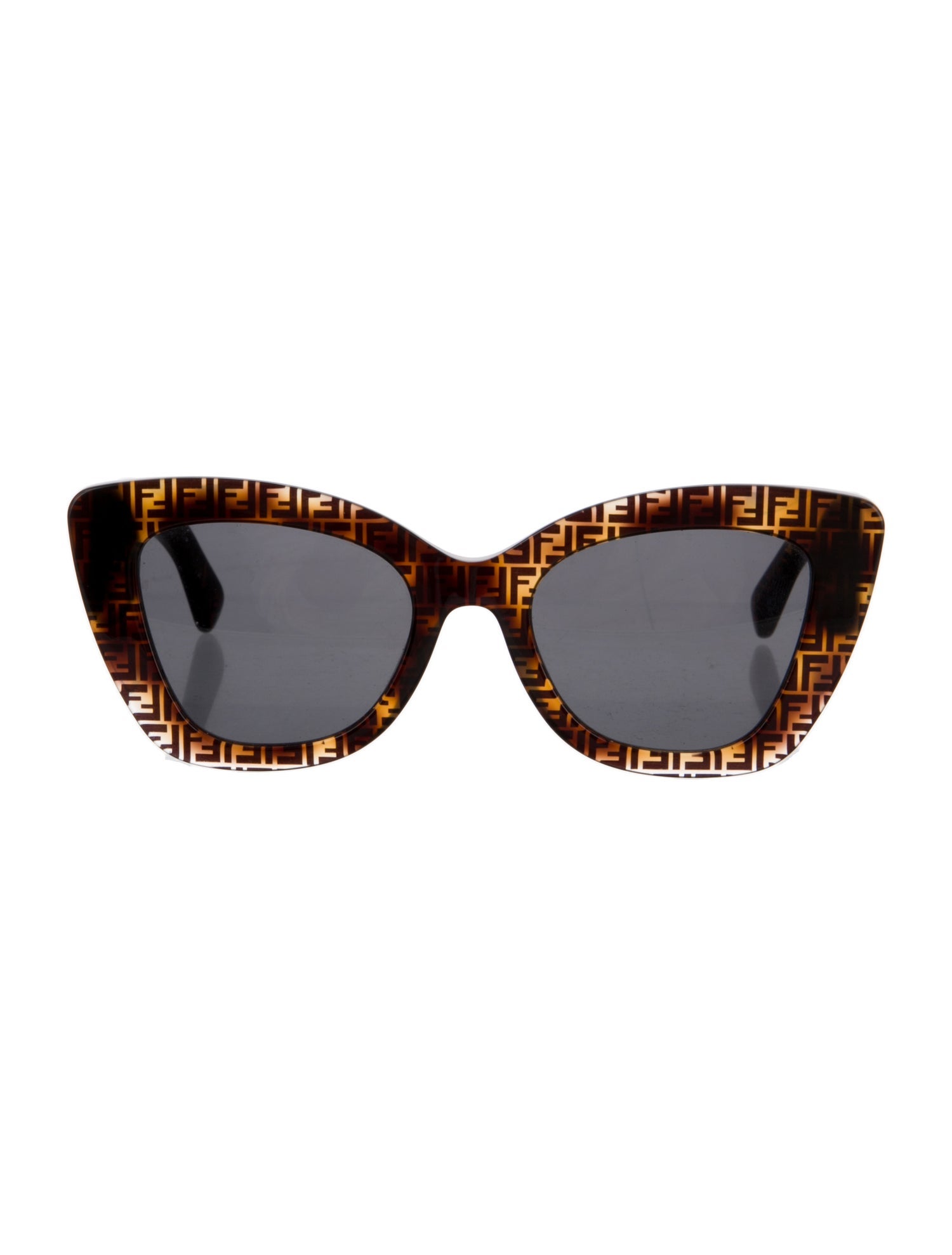 Fendi Zucca FF Logo Cat-Eye Sunglasses