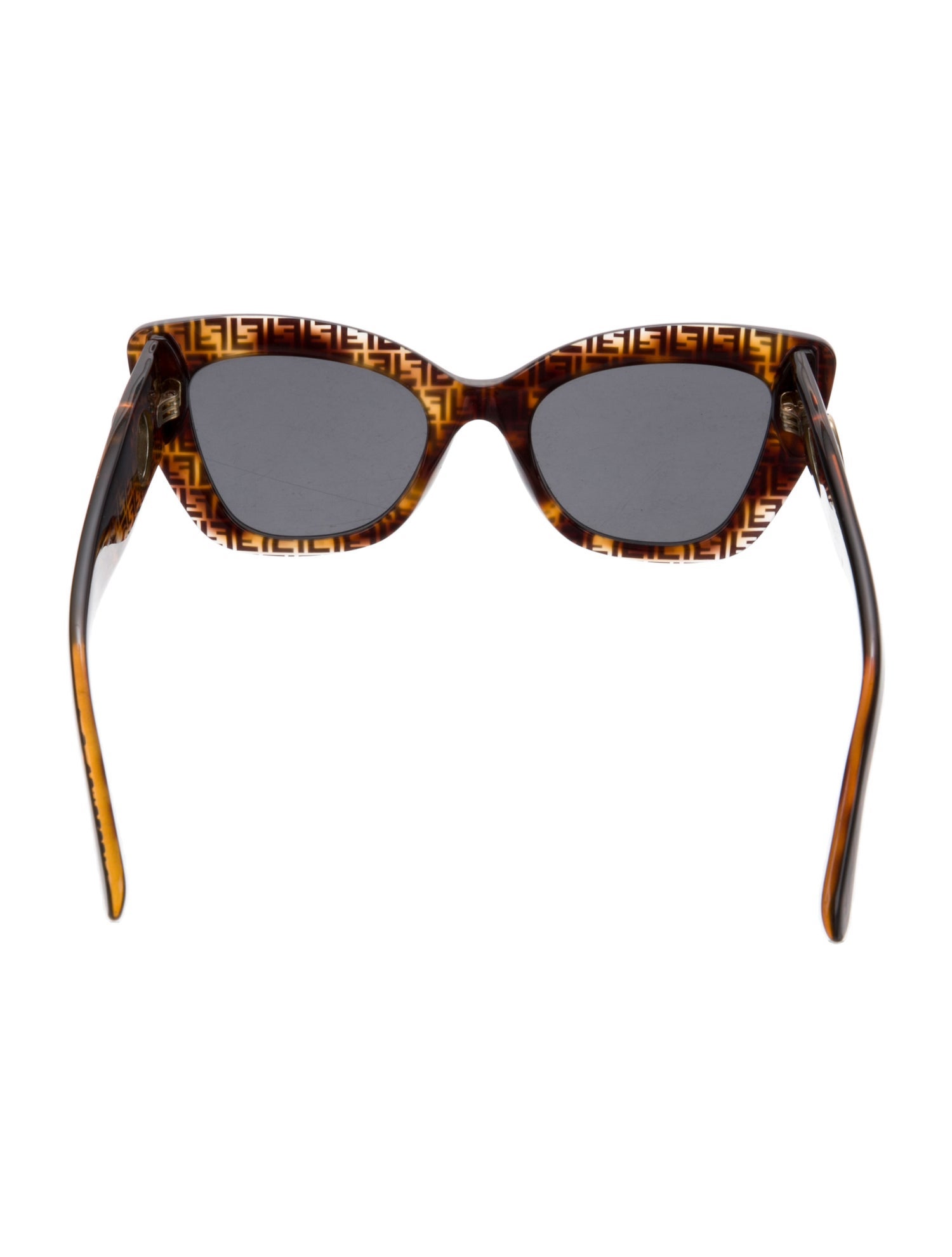 Fendi Zucca FF Logo Cat-Eye Sunglasses