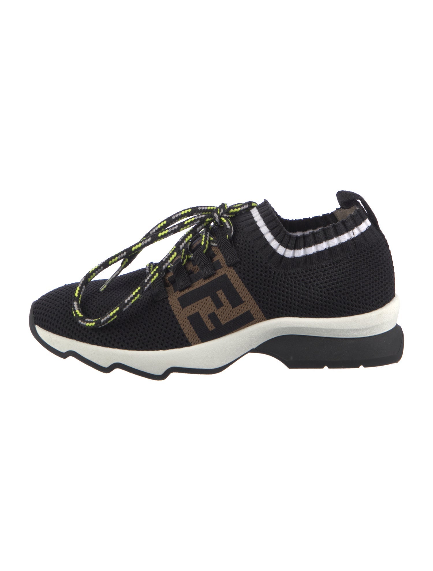 Fendi Zucca FF Logo Mesh Sock Sneakers