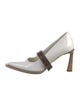 Fendi Zucca FF Logo Leather Pumps