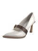 Fendi Zucca FF Logo Leather Pumps