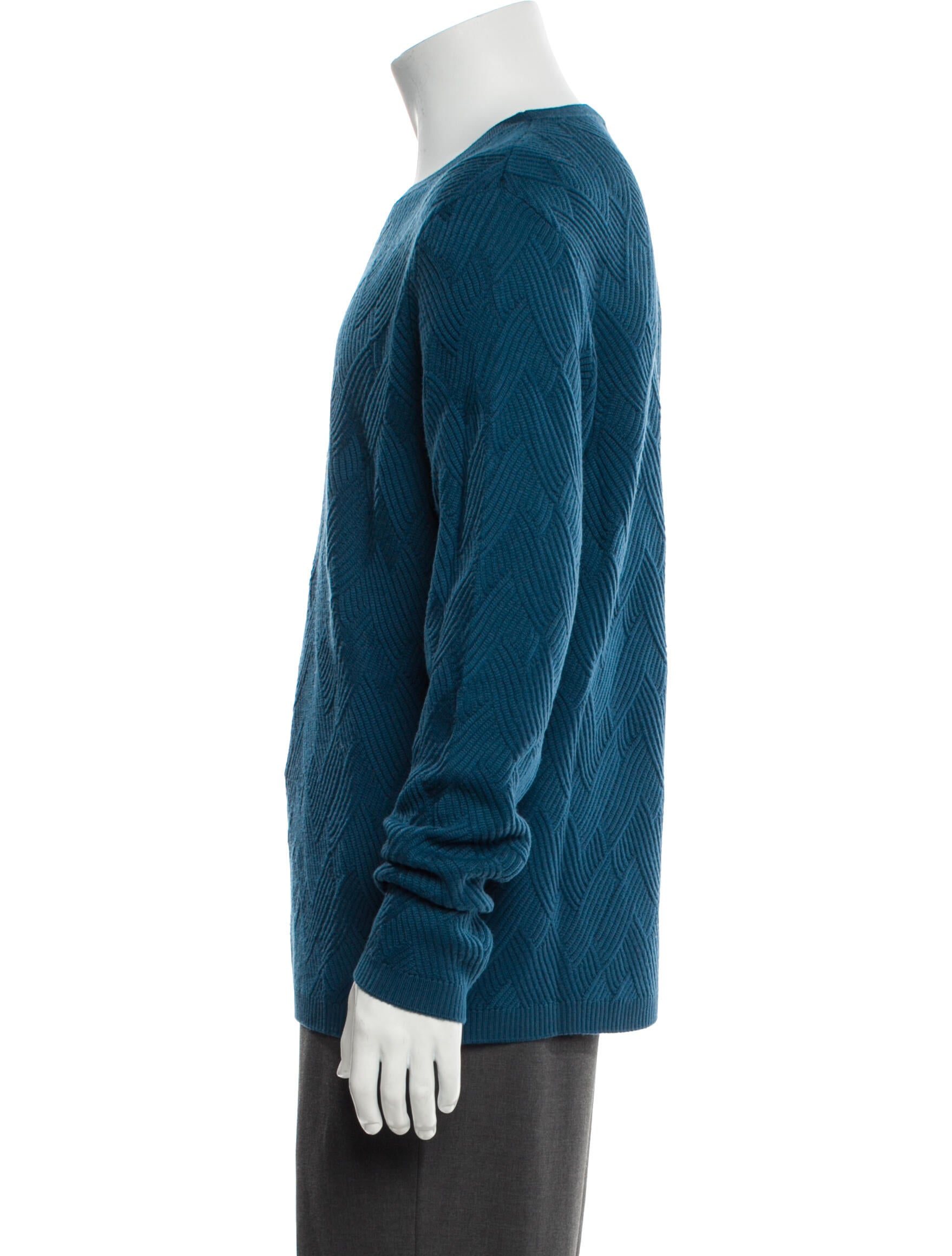 Fendi Virgin Wool Crew Neck Pullover