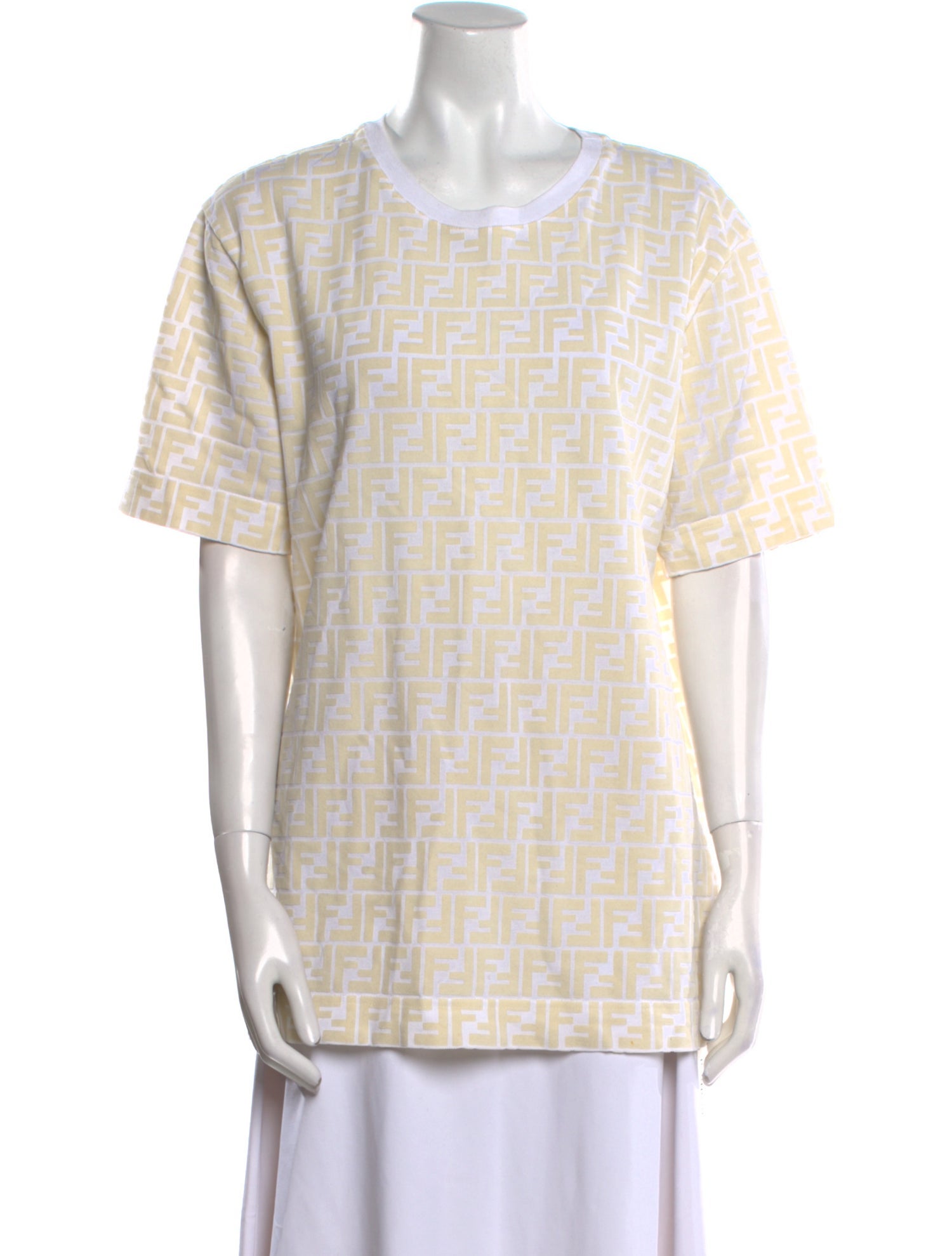 Fendi Printed Crew Neck T-Shirt