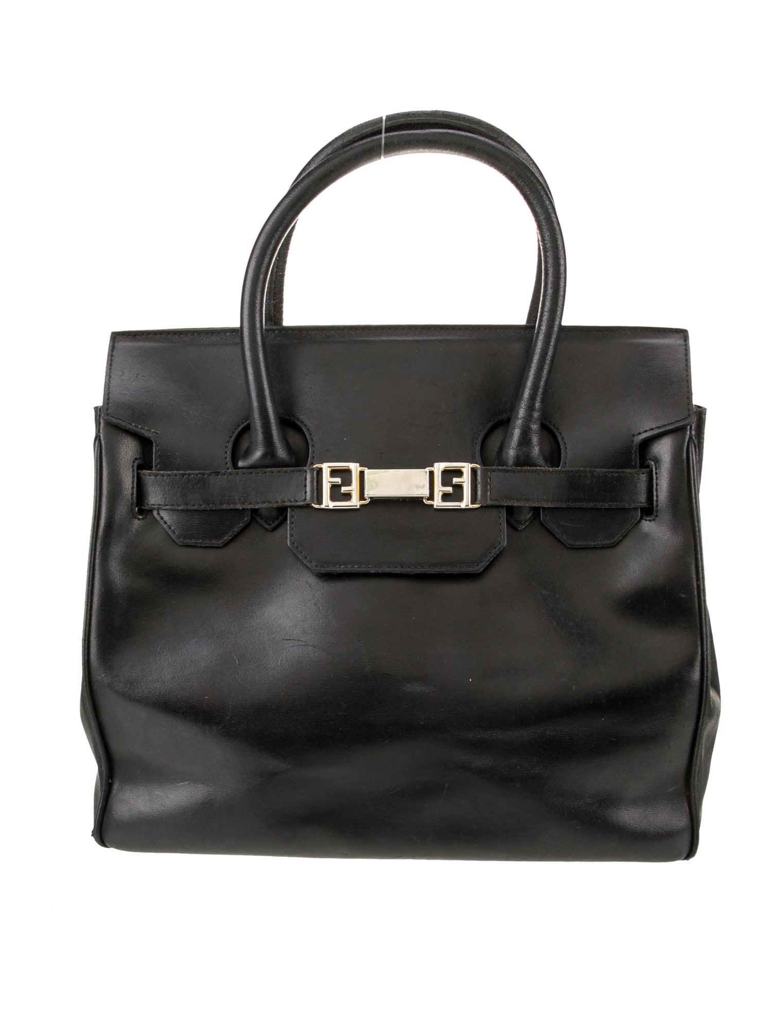 Fendi Leather Top Handle Bag Vintage