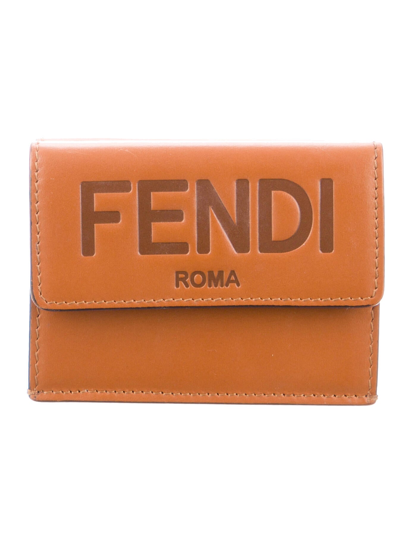 Fendi 2021 Roma Card Holder Compact Wallet