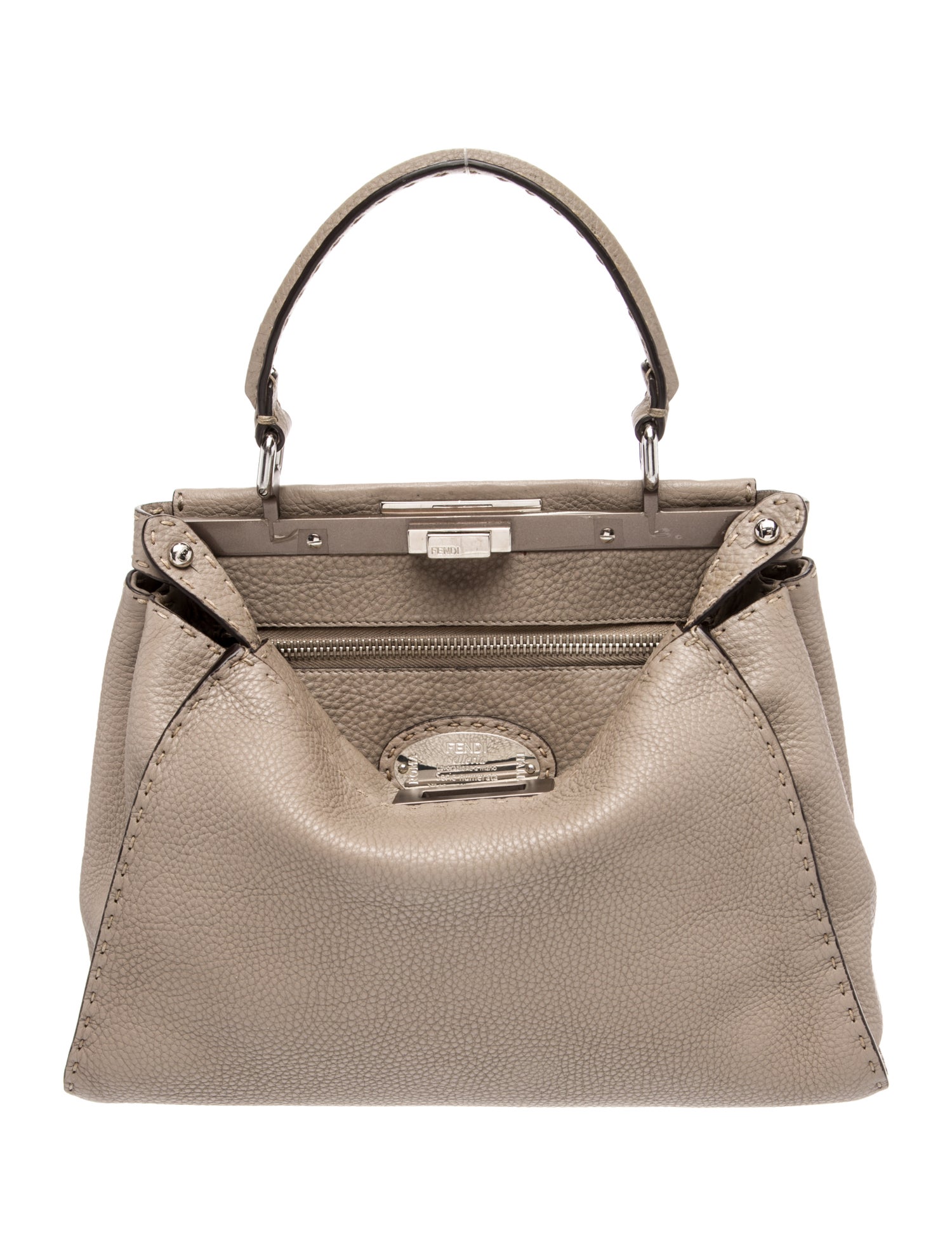 Fendi Leather Peekaboo Medium