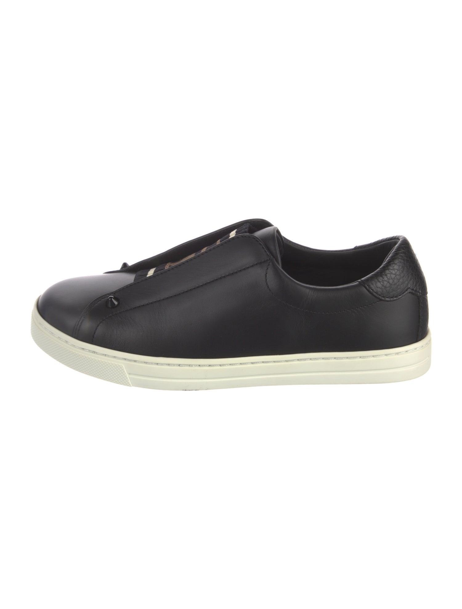 Fendi Zucca FF Logo Leather Sneakers