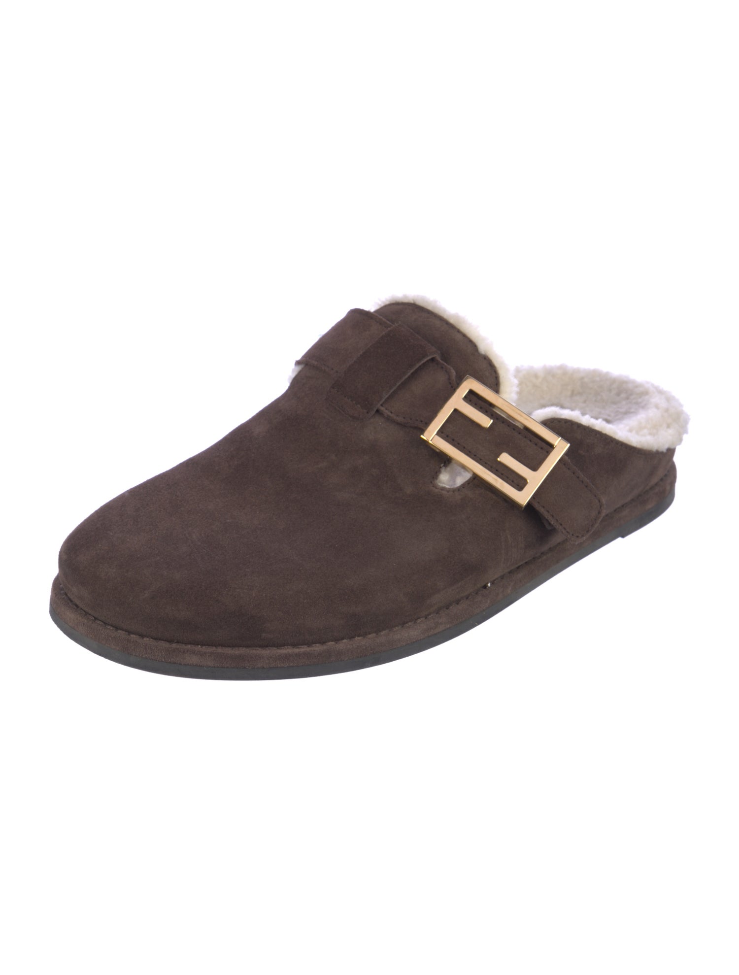 Fendi Suede Mules