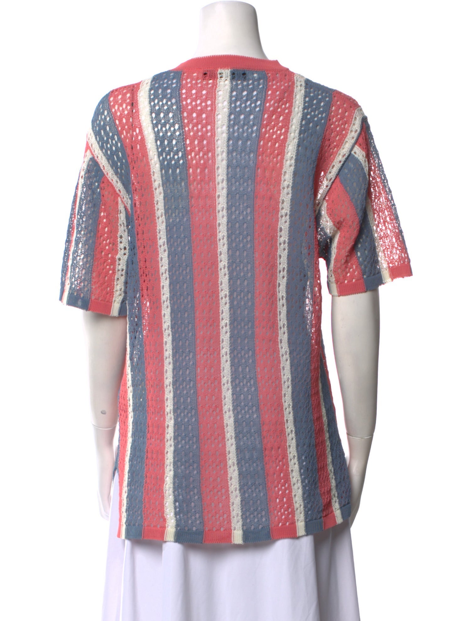 Fendi Striped Crew Neck Sweater