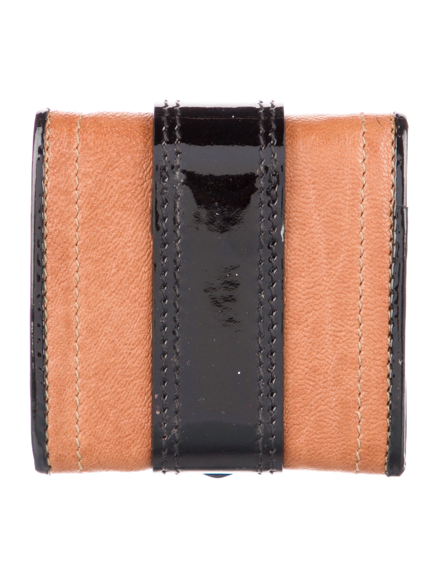 Fendi Leather Printed Compact Wallet