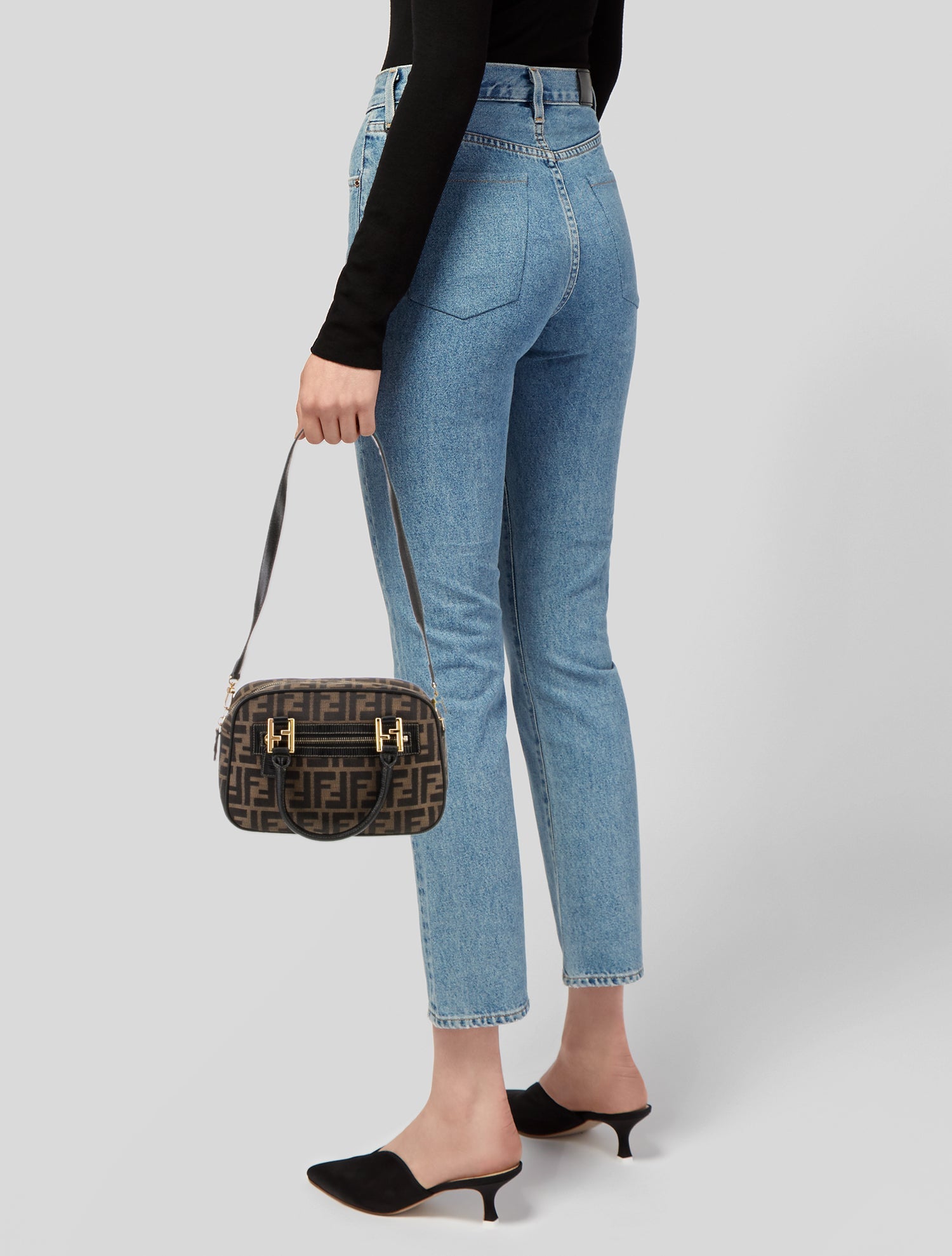 Fendi Canvas Shoulder Bag