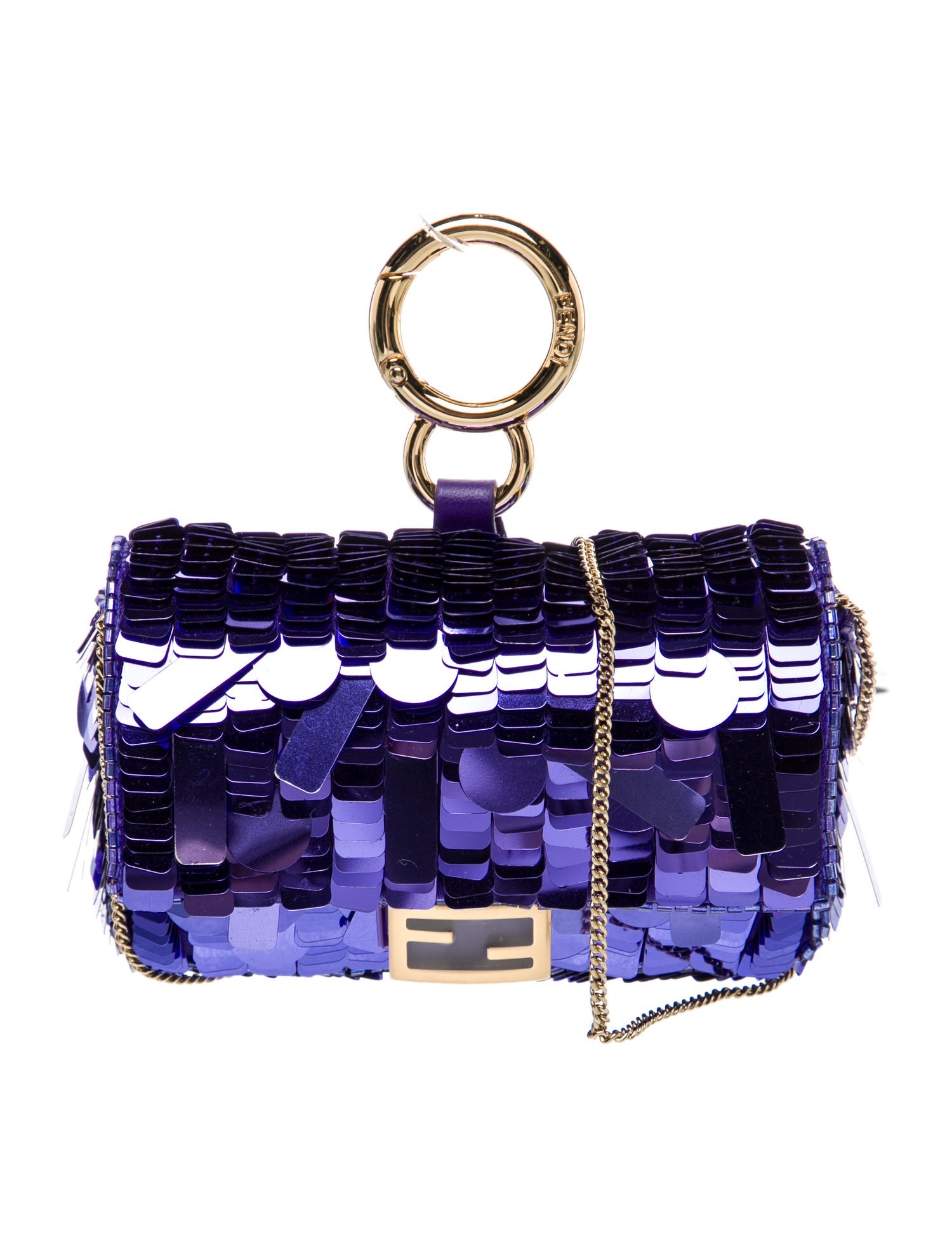 Fendi Sequins Baguette Charm Nano 2022