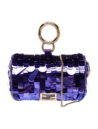 Fendi Sequins Baguette Charm Nano 2022