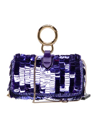 Fendi Sequins Baguette Charm Nano 2022