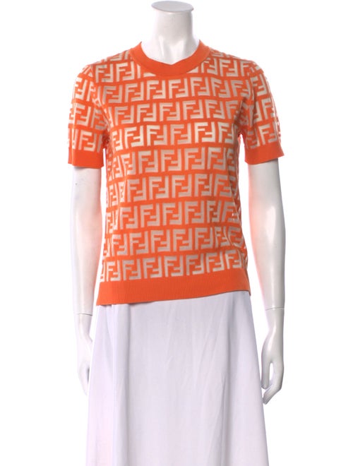 Fendi Graphic Print Crew Neck T-Shirt