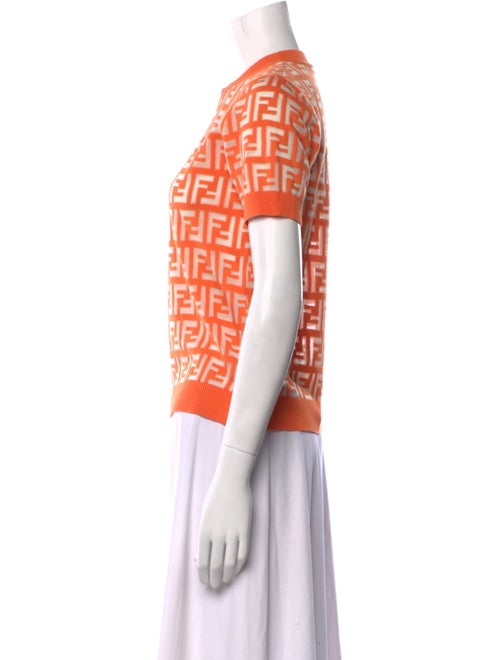 Fendi Graphic Print Crew Neck T-Shirt