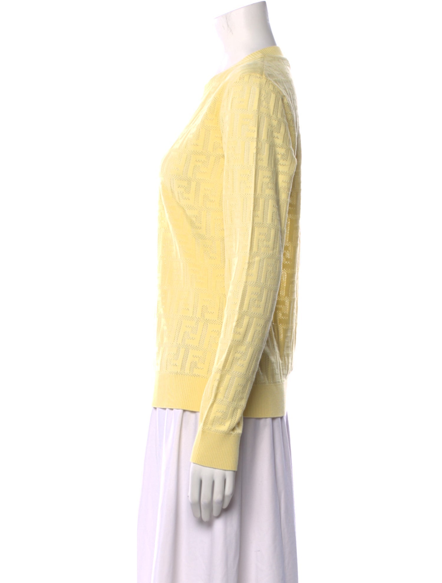 Fendi Crew Neck Long Sleeve Sweatshirt