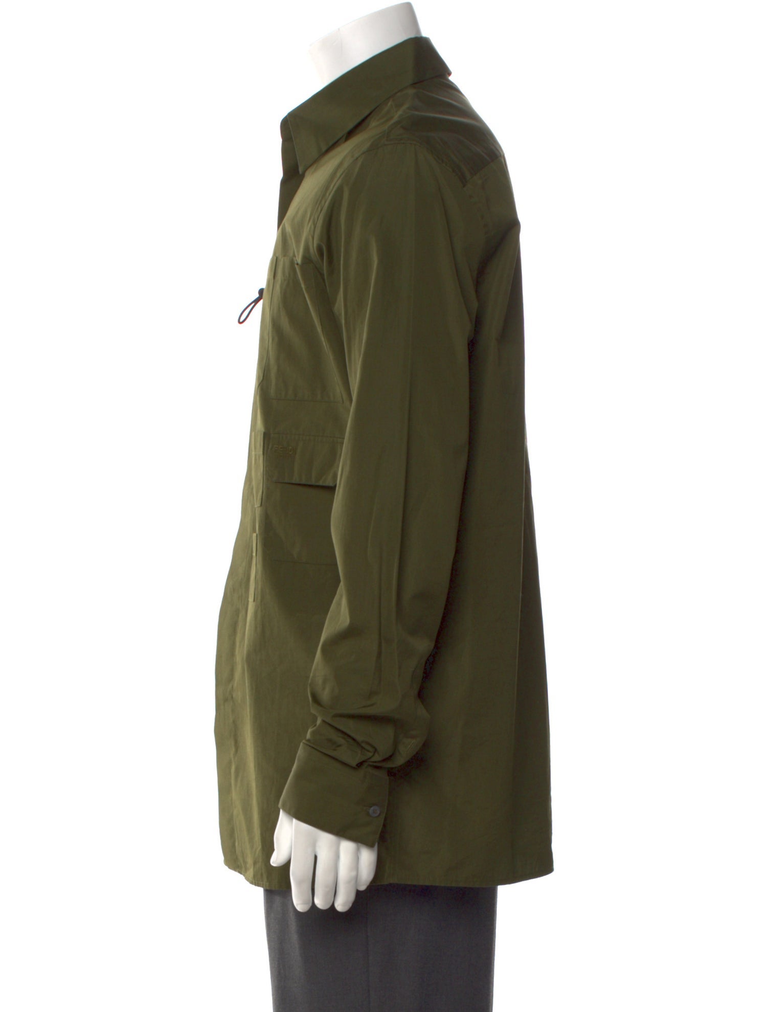 Fendi Zucca FF Logo Long Sleeve Shirt