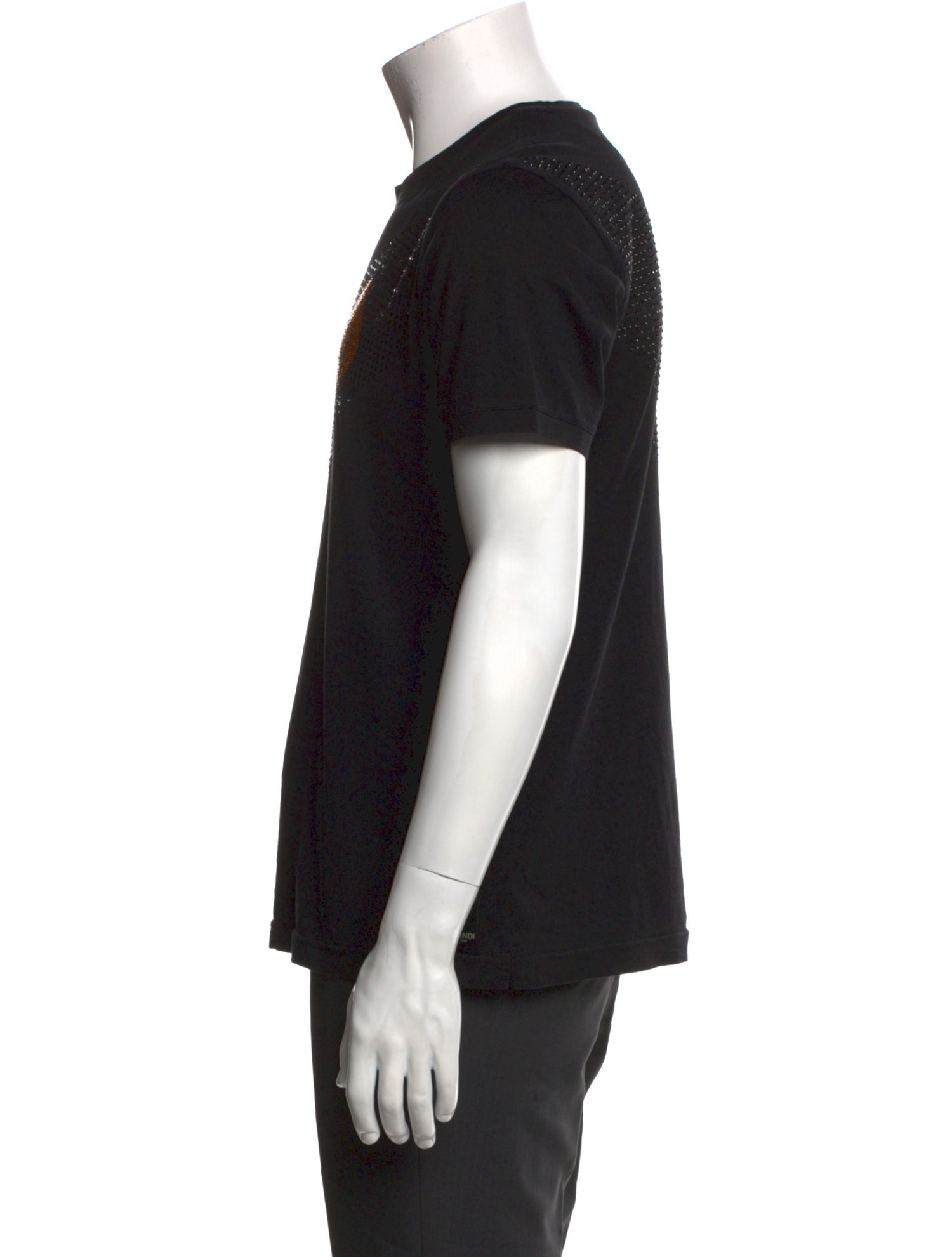 Fendi Monsters Motif Crew Neck T-Shirt