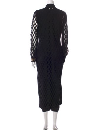 Fendi Polka Dot Print Long Dress