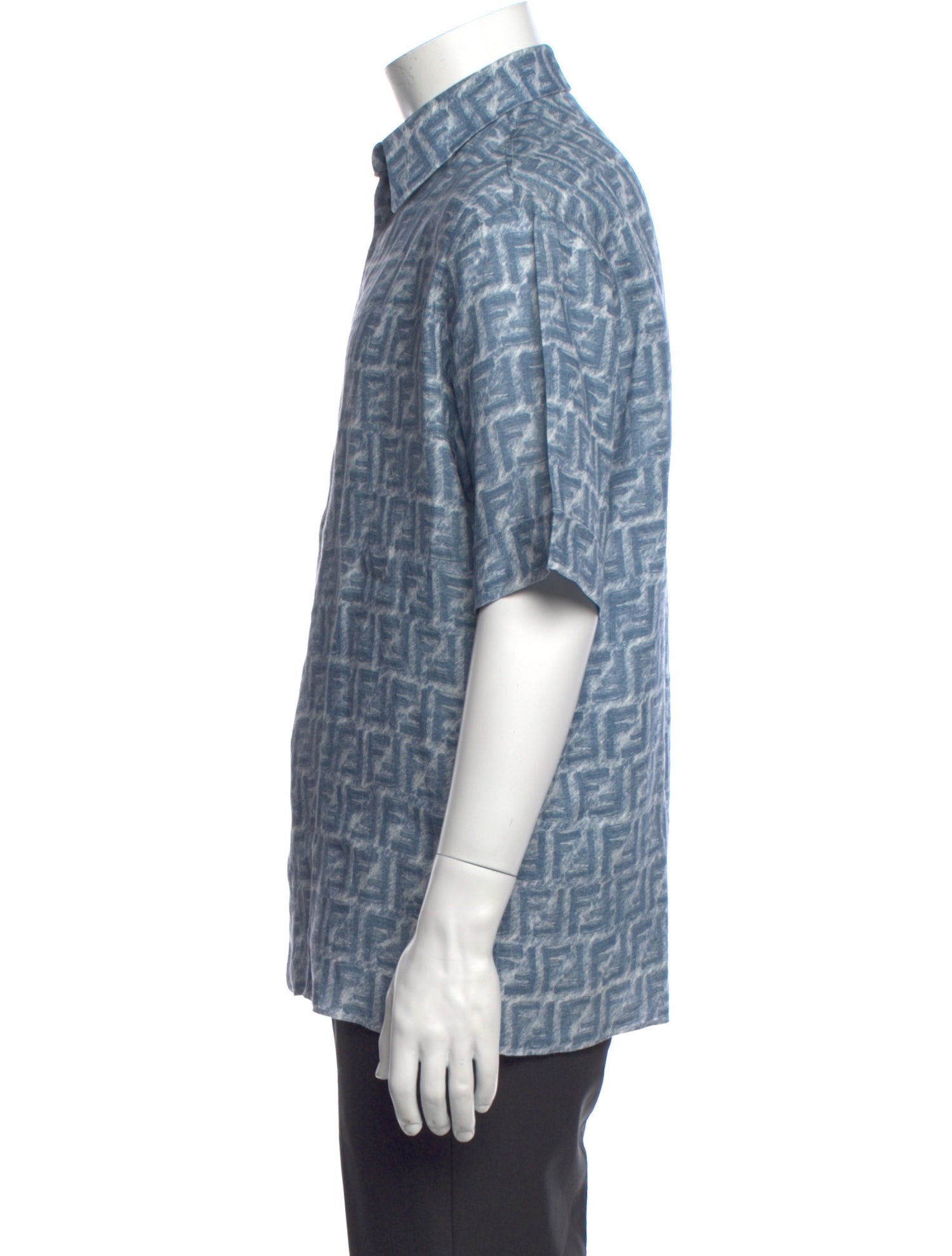 Fendi Zucca FF Logo Linen Shirt