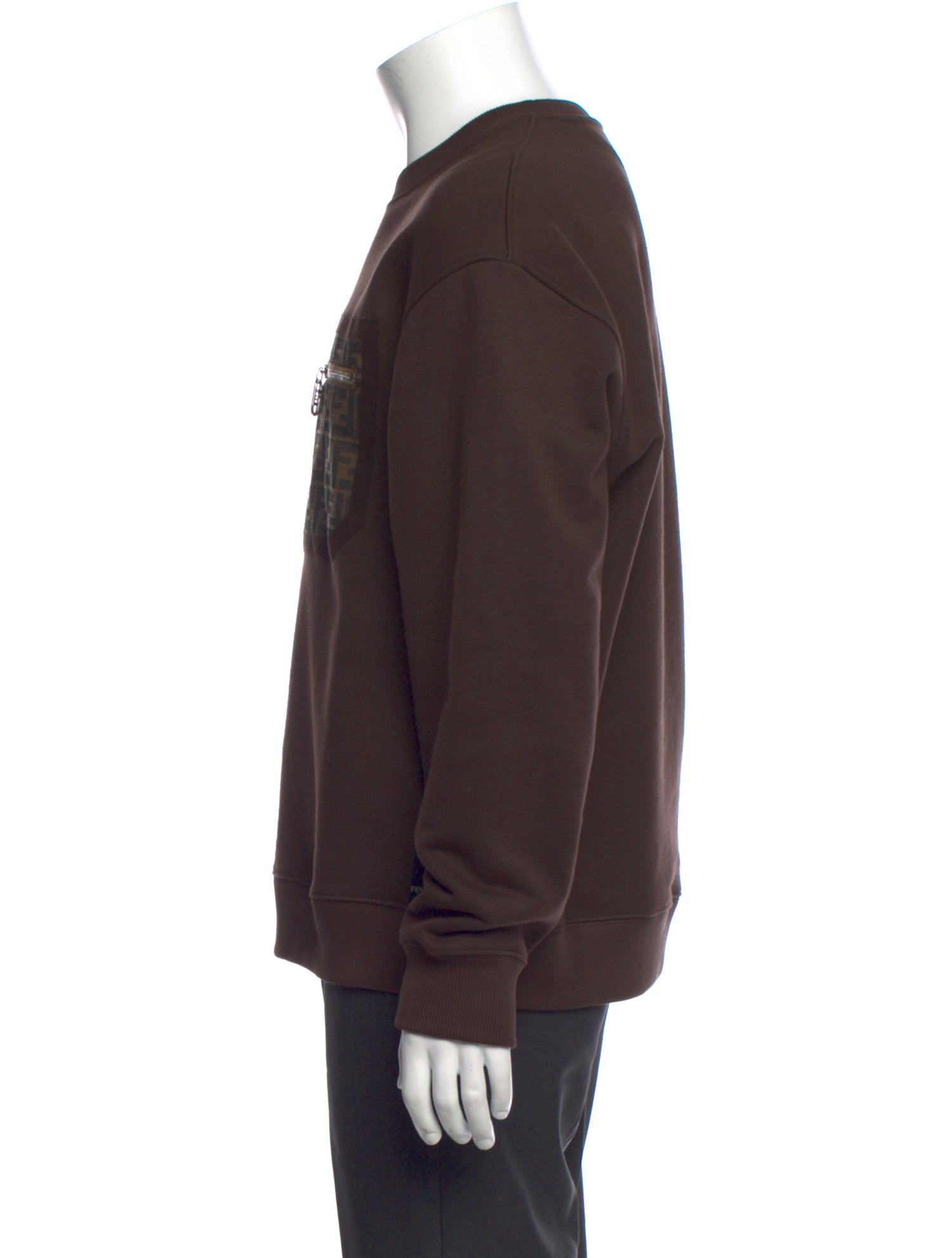 Fendi Monsters Motif Crew Neck Sweatshirt