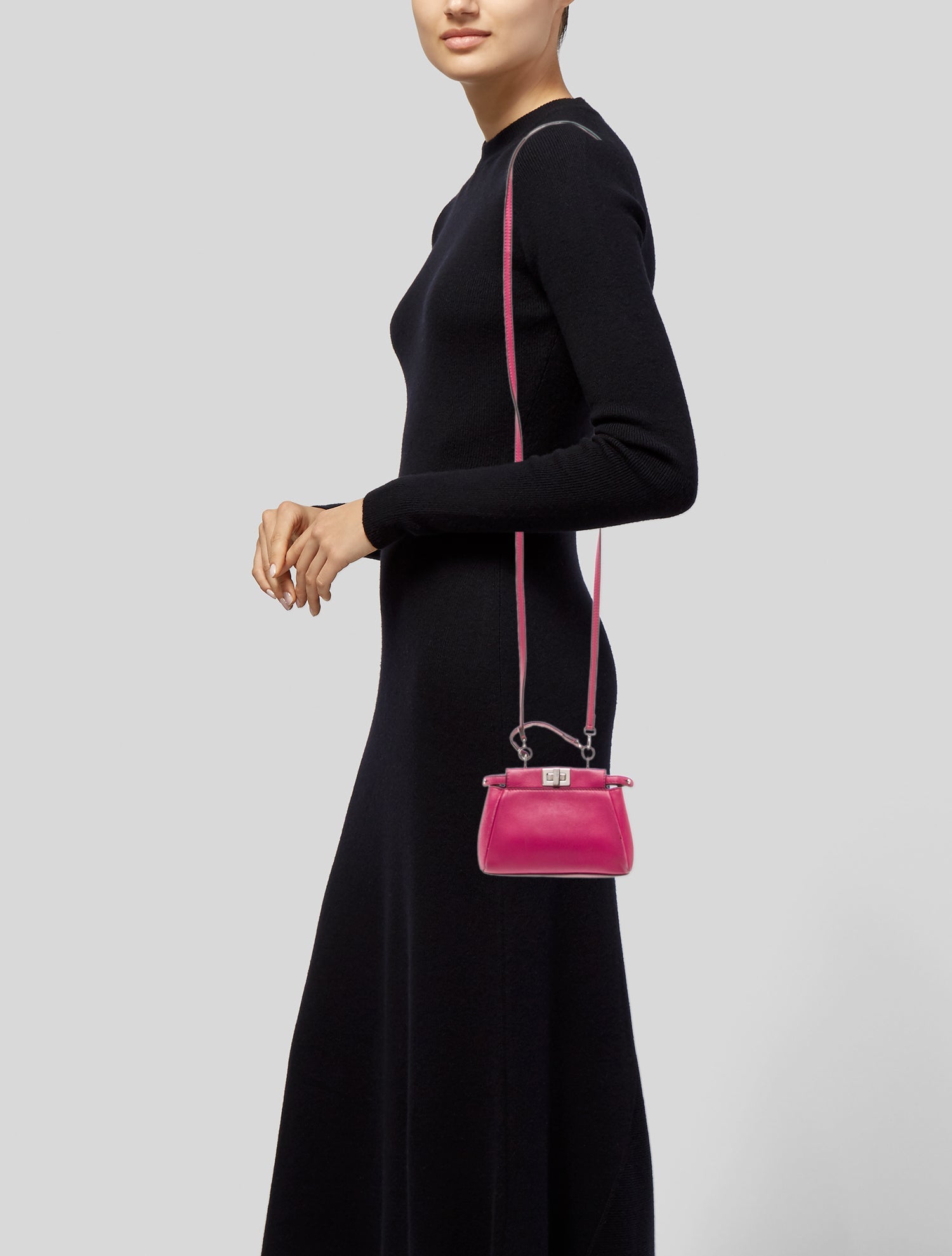 Fendi Leather Peekaboo Micro