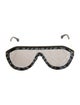 Fendi Zucca FF Logo Shield Sunglasses