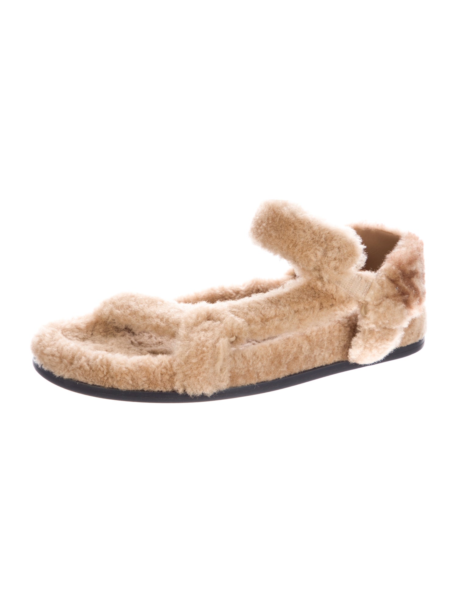 Fendi Zucca FF Logo Shearling Espadrilles