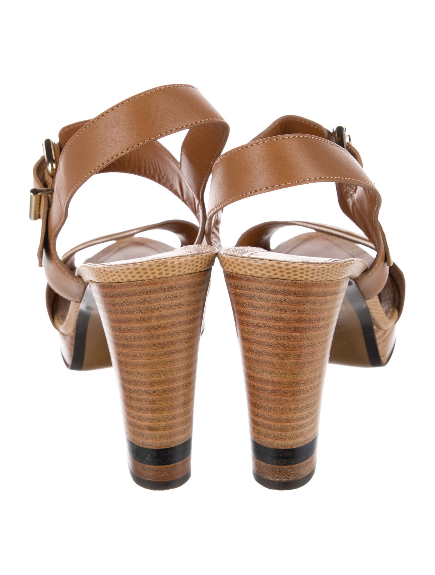 Fendi Leather Slingback Pumps