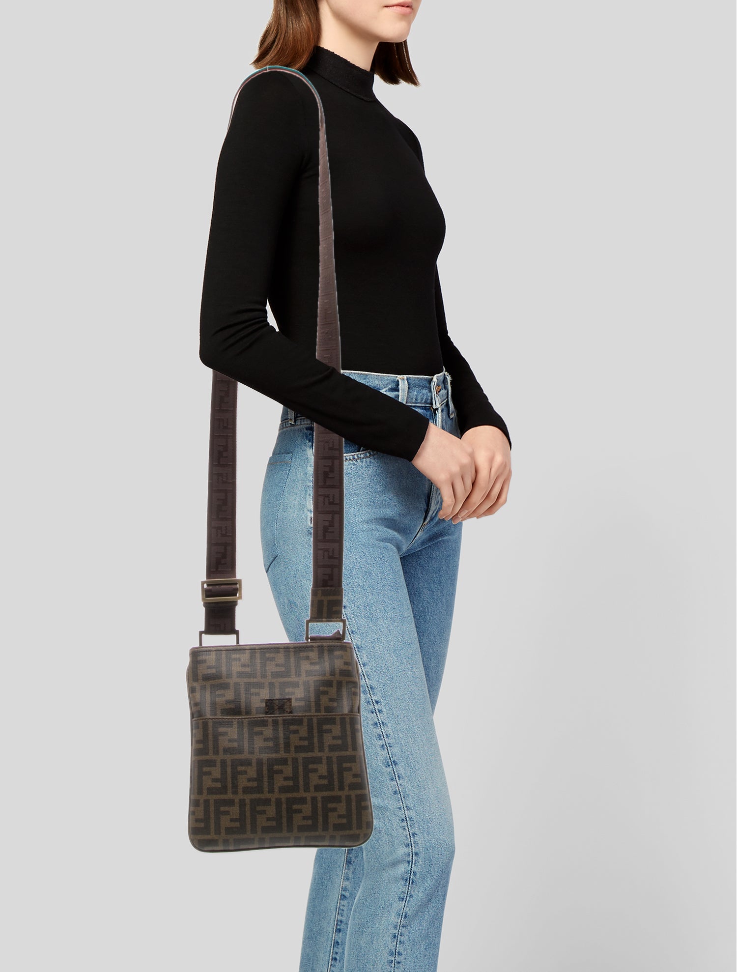 Fendi Zucca FF Messenger Bag