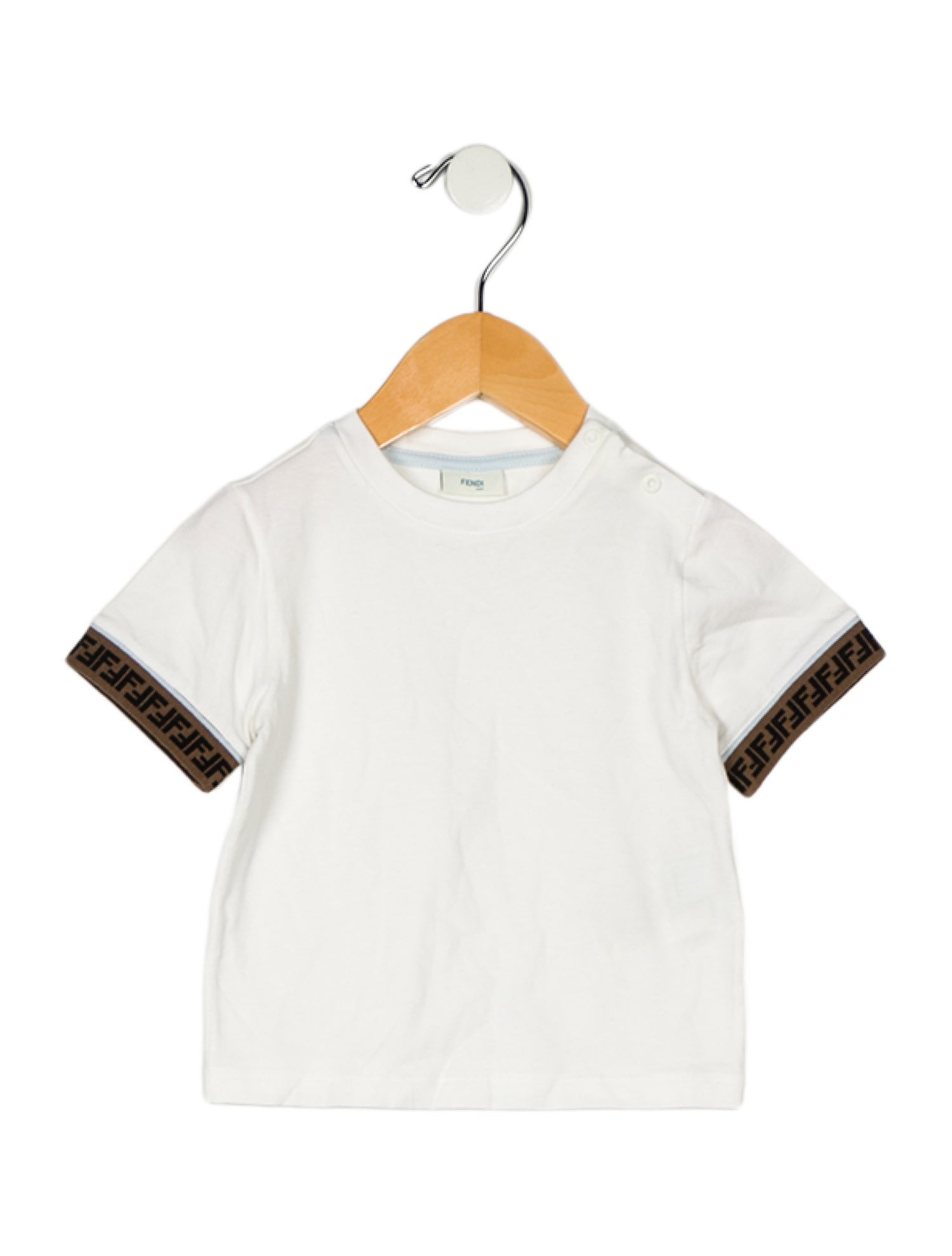Fendi Zucca Trimmed T-Shirt