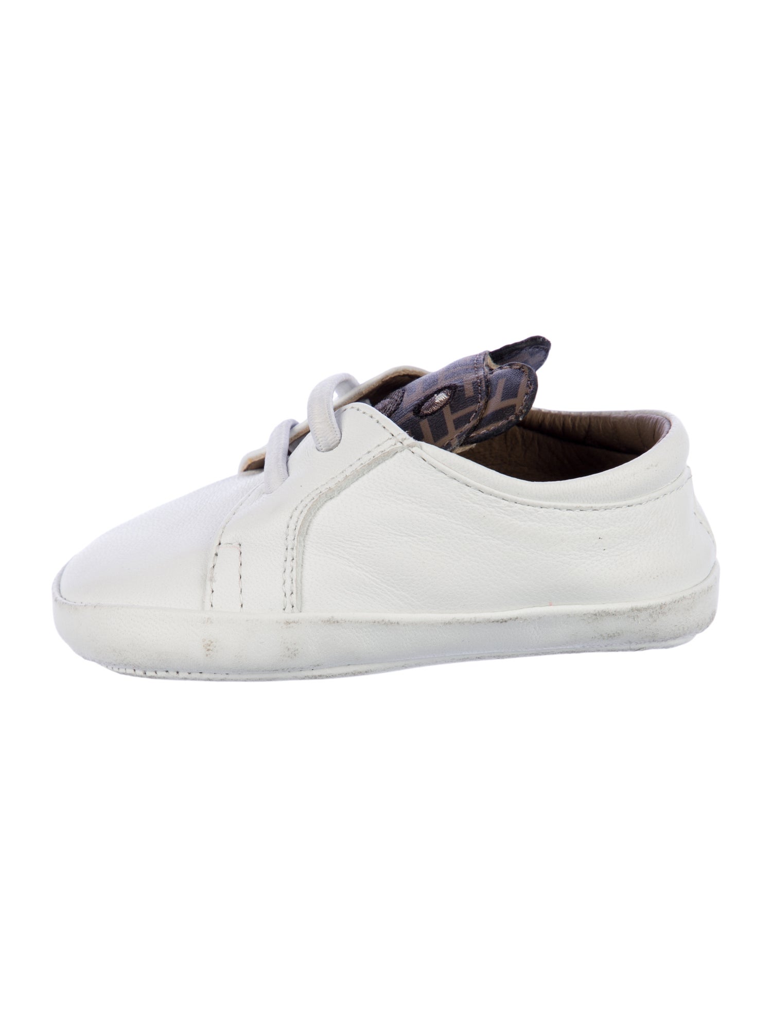 Fendi Kids Zucca Trimmed Shoes