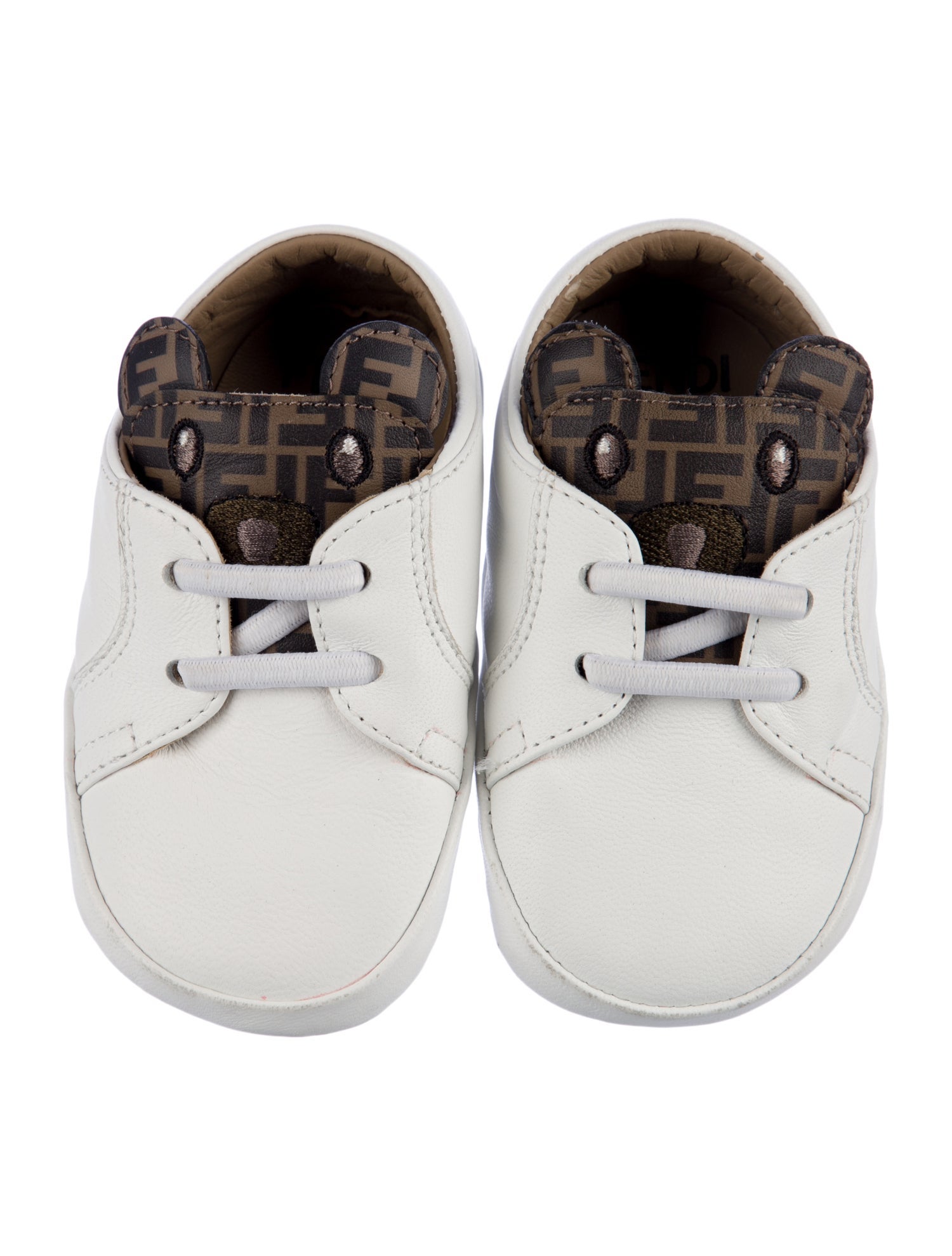 Fendi Kids Zucca Trimmed Shoes