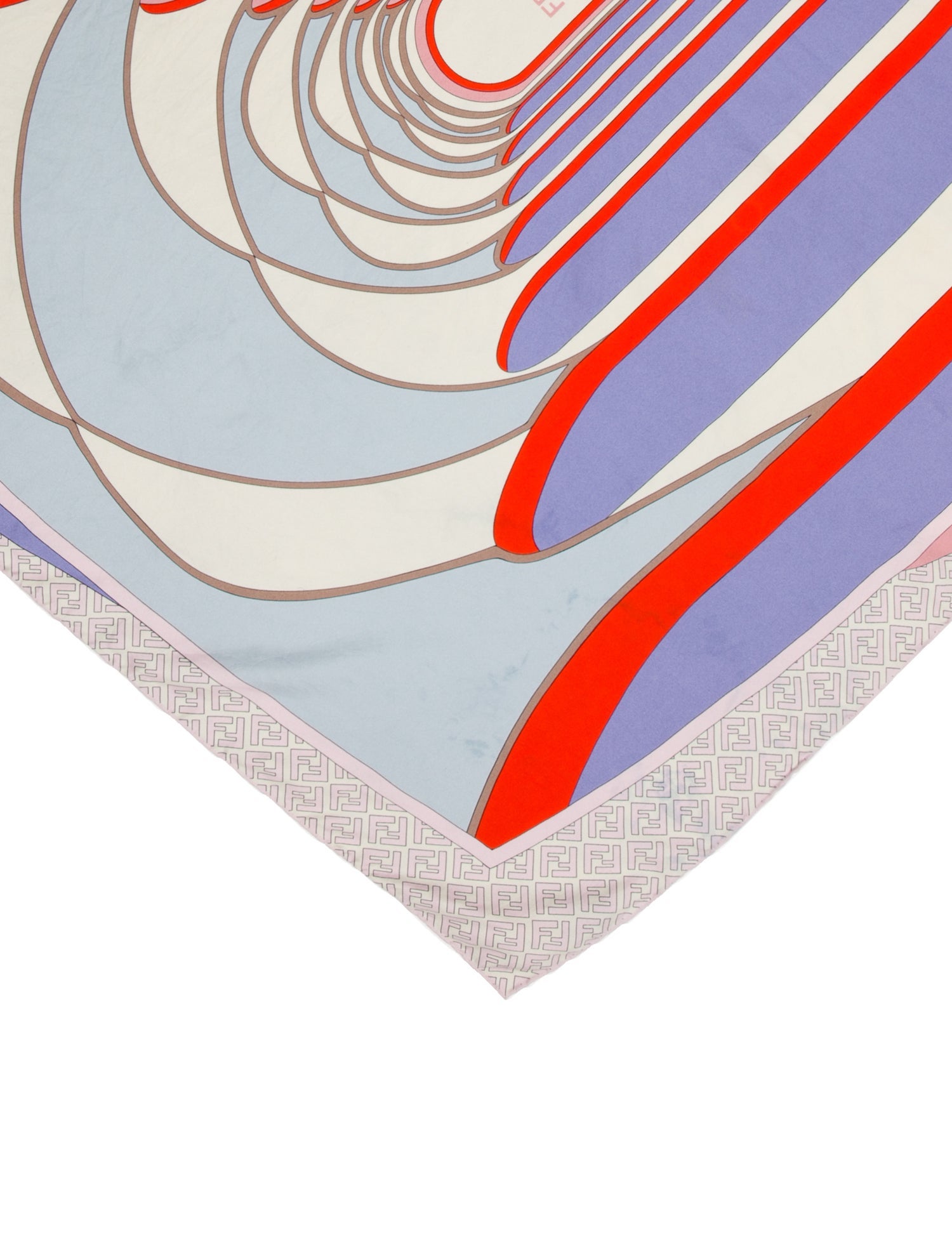 Fendi Silk Zucca FF Logo Scarf