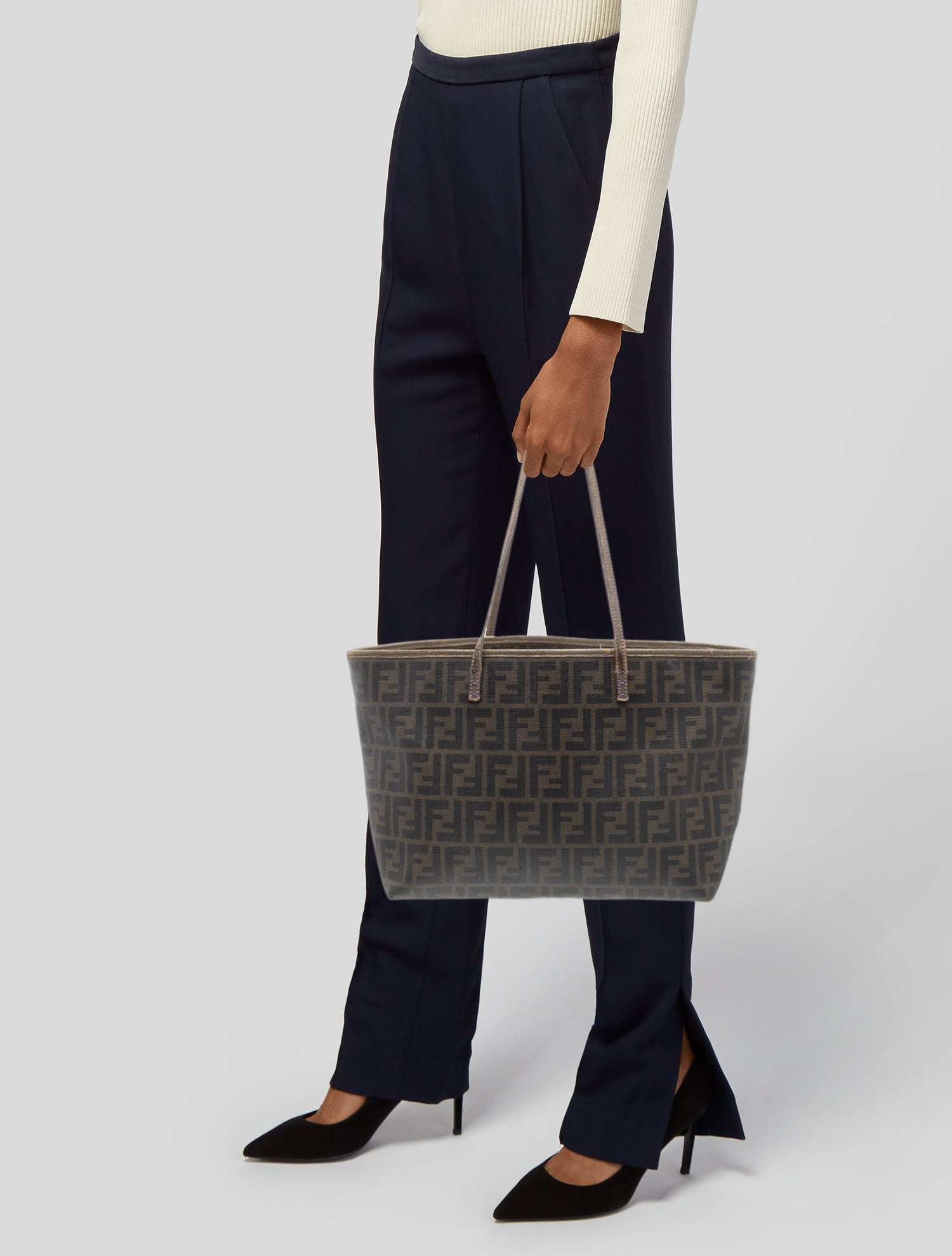 Fendi Zucca FF Roll Tote