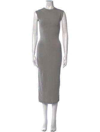 Fendi Mock Neck Midi Length Dress