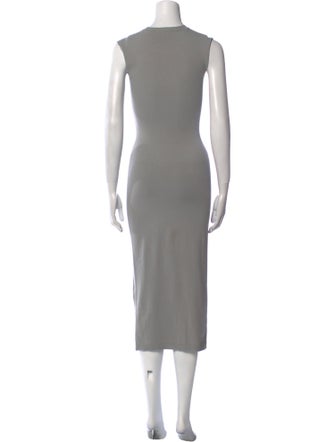 Fendi Mock Neck Midi Length Dress