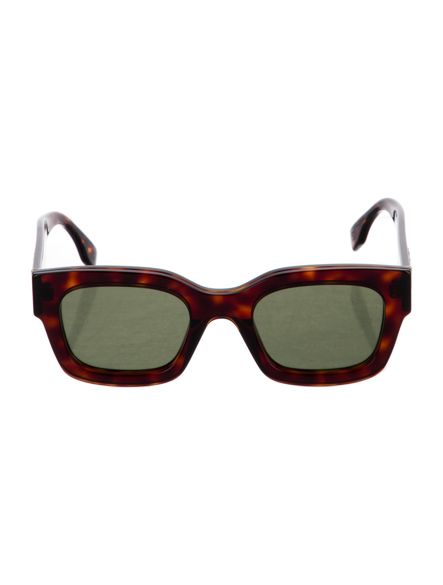 Fendi Zucca FF Logo Square Sunglasses