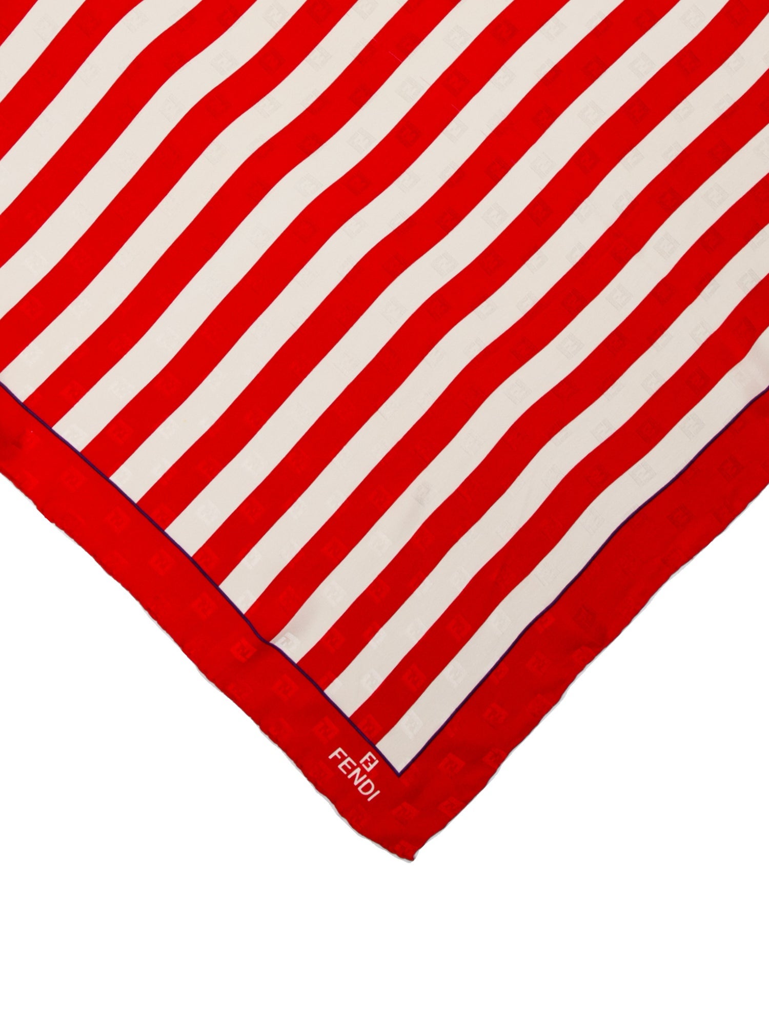 Fendi Silk Striped Scarf